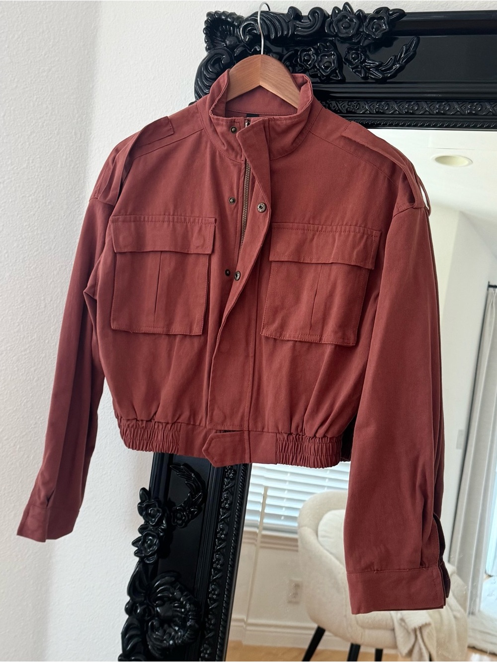Windsor | Women’s Rust Utility Cropped Jacket